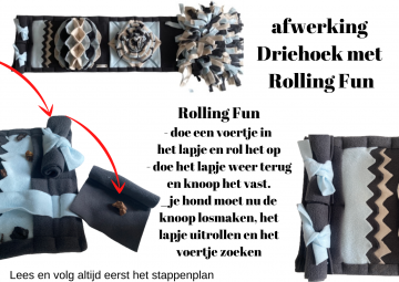 Afwerking driehoek met rolling fun 2 0