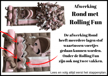 Afwerking driehoek met rolling fun 40