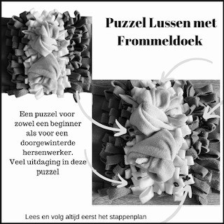 Thumbnailpuzzel lussen met frommeldoek