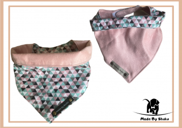 Triangle roze groen grijs wit